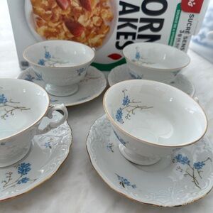 Elegant Polish ☕️Floral Tea Cup and Saucer Set